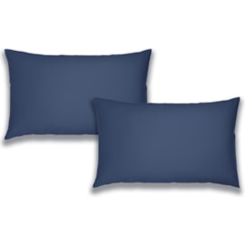 Bianca 200tc C.percale Std Pillowcase Pair Navy Bianca 200tc C.percale Std Pillowcase Pair Navy
