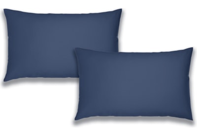 Bianca 200tc C.percale Std Pillowcase Pair Navy Bianca 200tc C.percale Std Pillowcase Pair Navy