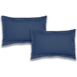Bianca 200tc C.percale Oxford Pillowcase Pair Navy Bianca 200tc C.percale Oxford Pillowcase Pair Navy