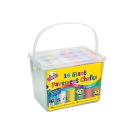 24 Giant Pavement Chalks In Tub 24 Giant Pavement Chalks In Tub