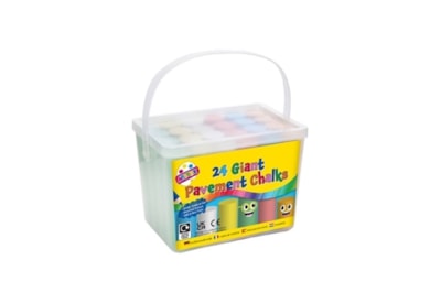 24 Giant Pavement Chalks In Tub 24 Giant Pavement Chalks In Tub