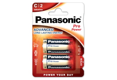 Panasonic Gold Pro Power Size C 2 Pack Panasonic Gold Pro Power Size C 2 Pack