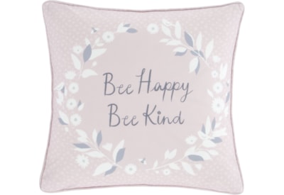 Bee Kind Cushion Pink & Grey 43x43 (DS/55134/W/CC43/PGR)
