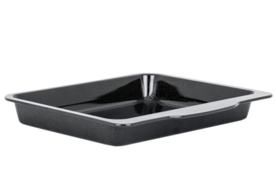 Wham Enamel 0.6mm Handled Roaster Black 37cm Wham Enamel 0.6mm Handled Roaster Black 37cm