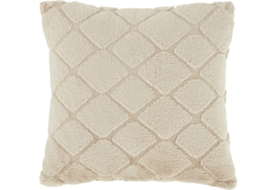 Catherine Lansfield Cosy Diamond Cushion Natural 43x43 (DS/55599/W/CU43/NT)