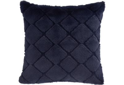 Catherine Lansfield Cosy Diamond Cushion Navy 43x43 Catherine Lansfield Cosy Diamond Cushion Navy 43x43