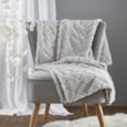 Catherine Lansfield Cosy Diamond Throw Silver 130x170 Catherine Lansfield Cosy Diamond Throw Silver 130x170