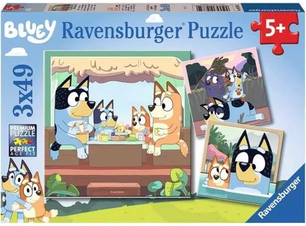 Ravensburger Bluey 3 x 49pc Puzzle (5685)
