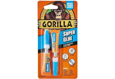 Gorilla Super Glue 2pk 3g Gorilla Super Glue 2pk 3g