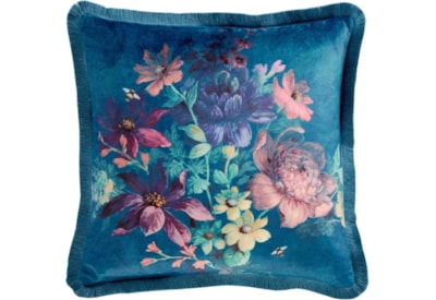 Catherine Lansfield Romantic Floral Cushion Teal 45x45 Catherine Lansfield Romantic Floral Cushion Teal 45x45