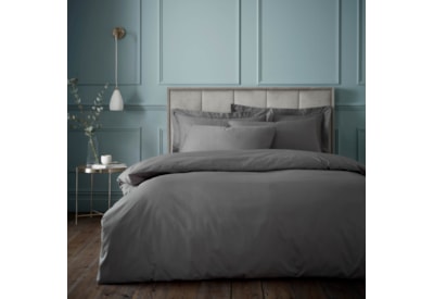 Bianca 180tc Egyptian Cotton Duvet Set Charcoal King Bianca 180tc Egyptian Cotton Duvet Set Charcoal King
