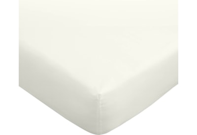 180tc Egyptian Cotton Fitted Sheet Cream S/king (BD/57496/R/SKFD/CR)