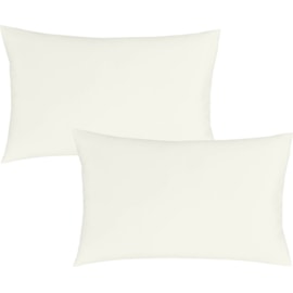 Bianca 180tc Egyptian Cotton Std Pillowcase Pair Cream Bianca 180tc Egyptian Cotton Std Pillowcase Pair Cream