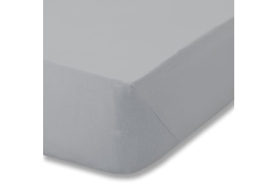 Brushed Cotton Fitted Sheet Grey Double (BD/57738/W/DFD/GY)
