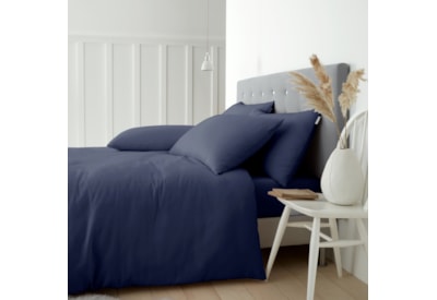 Catherine Lansfield Brushed Cotton Quilt Set Navy King Catherine Lansfield Brushed Cotton Quilt Set Navy King
