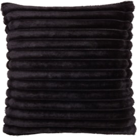 Catherine Lansfield Cosy Ribbed Cushion Black 45x45 (DS/57795/W/CU45/BK)