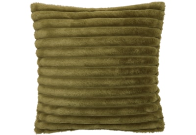 Catherine Lansfield Cosy Ribbed Cushion Olive 45x45 Catherine Lansfield Cosy Ribbed Cushion Olive 45x45