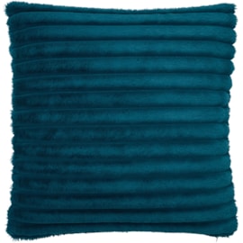 Catherine Lansfield Cosy Ribbed Cushion Teal 45x45 (DS/57795/W/CU45/TEA)