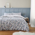 Bianca Brushed Cotton Duvet Set Ophelia Floral Blue King Bianca Brushed Cotton Duvet Set Ophelia Floral Blue King