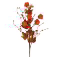 Gisela Graham Orange Physalis & Autumn Leaves Spray 60cm Gisela Graham Orange Physalis & Autumn Leaves Spray 60cm