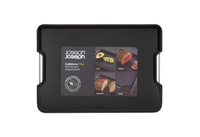 Joseph Joseph Cut&carve Plus Chopping Board Blk Large Joseph Joseph Cut&carve Plus Chopping Board Blk Large
