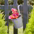 Smart Garden Aztec Fence & Balcony Hanging Pot Slate 6" Smart Garden Aztec Fence & Balcony Hanging Pot Slate 6"