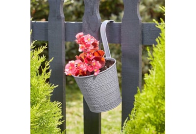 Smart Garden Aztec Fence & Balcony Hanging Pot Slate 6" Smart Garden Aztec Fence & Balcony Hanging Pot Slate 6"