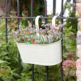 Smart Garden Aztec Fence & Balcony Hanging Pot Ivory 12" Smart Garden Aztec Fence & Balcony Hanging Pot Ivory 12"