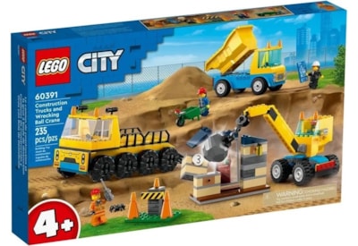 Lego® City Construction Trucks&wrecking Ball Crane (60391)