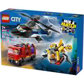 Lego® City Helicopter Firetruck & Submarine Remix Lego® City Helicopter Firetruck & Submarine Remix