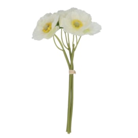 Gisela Graham White Poppy Pick Bunch 27X11X4Cm