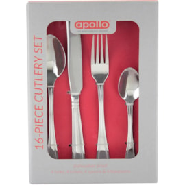 Apollo Stainless Steel Cutlery Set 16pc Bead (6112)