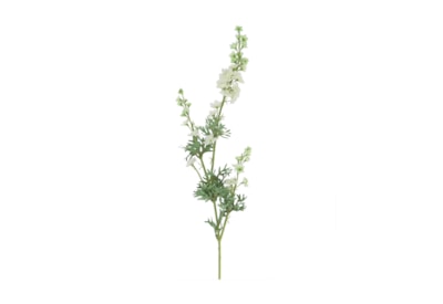 Gisela Graham White Fine Delphinium Spray 82cm Gisela Graham White Fine Delphinium Spray 82cm