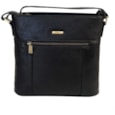 Nova Leather Square Shoulder Bag Black (6115BLACK)