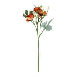 Gisela Graham Dark Apricot Rose & Gypsophila Mini Pick (61350)