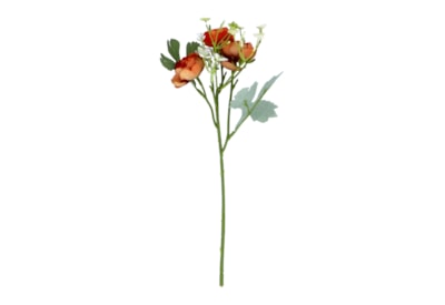 Gisela Graham Dark Apricot Rose & Gypsophila Mini Pick (61350)
