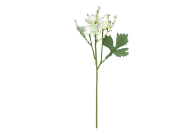 Gisela Graham White Rose & Gypsophila Mini Pick