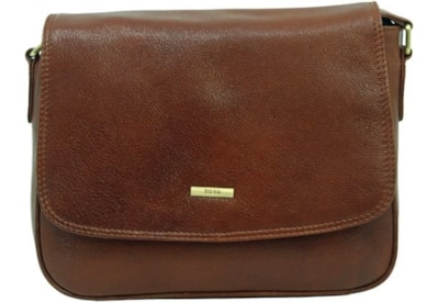 Nova Leather 3/4 Flap Shoulder Bag Cognac Nova Leather 3/4 Flap Shoulder Bag Cognac