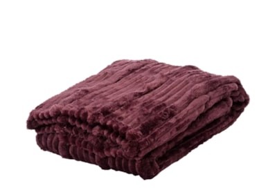Throw Irregular Stripe Burgundy 170cm Throw Irregular Stripe Burgundy 170cm