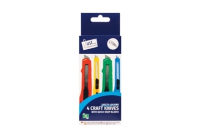 Tallon 4 Craft Knives 2Lg 2Sml Tallon 4 Craft Knives 2Lg 2Sml