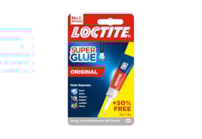 Loctite Super Glue 3G Tube + 50% Free Loctite Super Glue 3G Tube + 50% Free