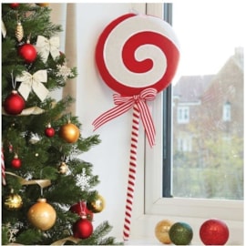 Three Kings Lollicandy Spiral Red/white 45cm (2531338)