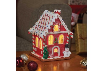 Three Kings Inlit Frosty Candycabin 20cm Three Kings Inlit Frosty Candycabin 20cm
