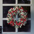 Three Kings Holly Berry Wreath 40cm (2543003)
