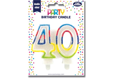 40th Birthday Candle 40th Birthday Candle