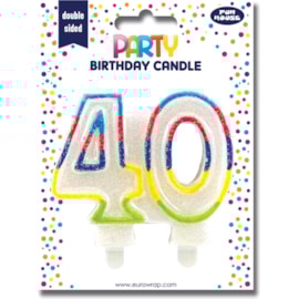 40th Birthday Candle 40th Birthday Candle