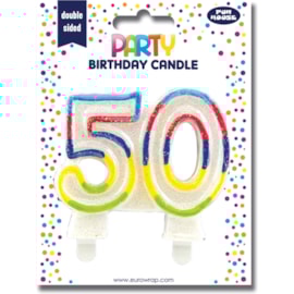 50th Birthday Candle 50th Birthday Candle