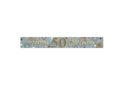 50th Birthday Banner Holographic 50th Birthday Banner Holographic