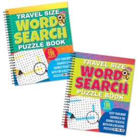 Travel Size Word Search Book  Spiral Bound