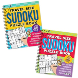 Travel Size Sudoku Book  Spiral Bound